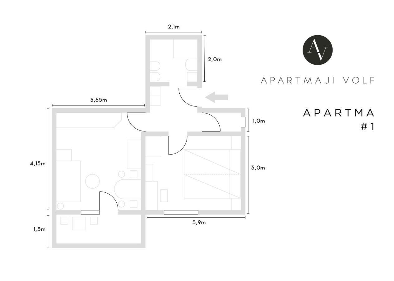 Apartmaji Volf Zgornje Gorje Exteriér fotografie